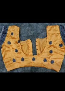 Yellow Embroidered Blouse