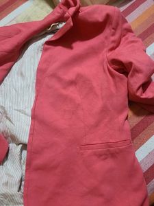 light coral pink blazer