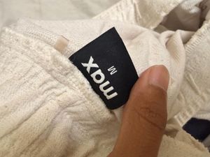 Max white Textured Lounge Pants