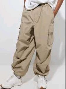 Beige Cargo Pants