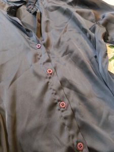 Stylish Grey Button-Up Shirt