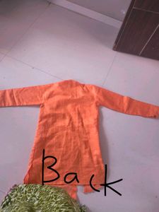 Kids' Festive Orange Combo  Kurta Only