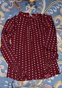 Chic Polka Dot Top