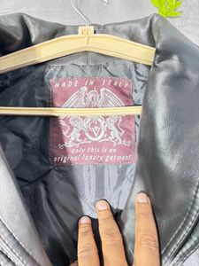 Vintage Black Leather Jacket for man