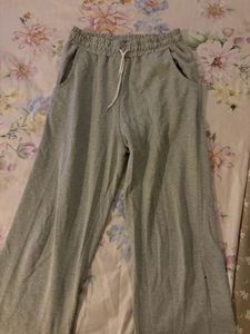 Grey Wide Leg Sweatpants