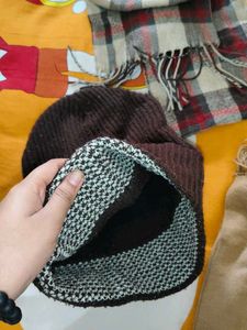 Brown Knit Beanie each 30rs only