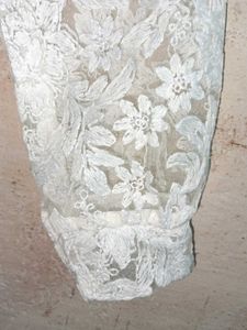 Partywear Vintage Lace Shirt Sheer White