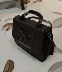 Chocolate Brown Bow Sling Bag 🤎✨