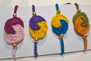 Handmade Crochet rakhi set of 4🌸
