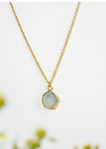 Crystal Blue Amazonite Semi Precious  Necklace