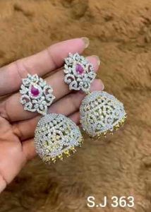 CZ Stones Ethnic Earrings