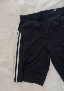 Adidas Black Shorts with 3 Stripes