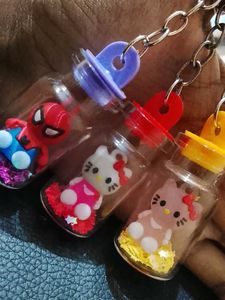 Cute Mini Bottle Keychains