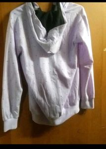 Light Purple Dotted Zip-Up Hoodie(unused)