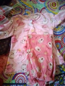 Adorable Pink Plush Pajama Set