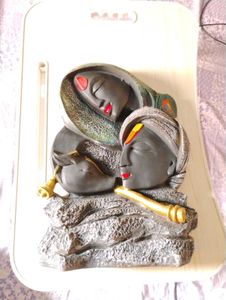 Radha Krishna Terracotta Painting