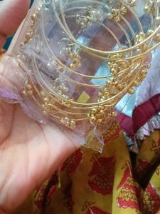 Elegant Gold Bangles Set