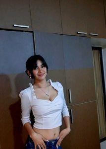 Chic Cropped White Shirt (negotiable)