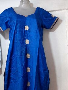 Vibrant Blue Ethnic Kurta