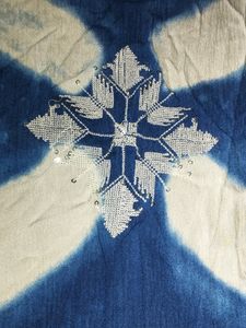 Blue Whote Kurta