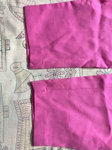H&amp;M Pink Ankle Length Trouser