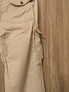 Beige Cargo Pants