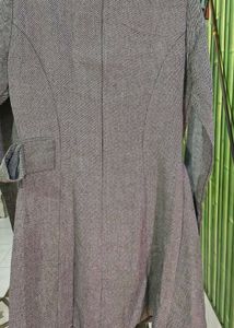 Chic Grey Peplum Dress