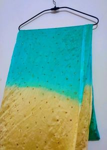 Green Golden Shining Dupatta