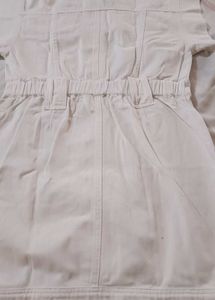 White Denim Shirt Dress