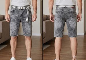 Men's Acid Wash Denim Shorts