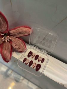 Cherry heart Nails