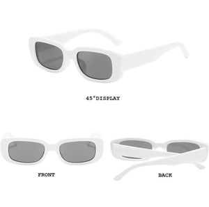Trendy White Frame Sunglasses