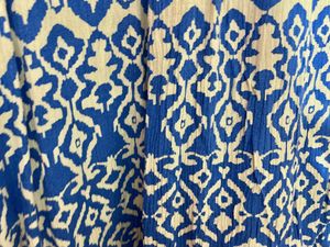 Printed Blue Crinkled Shirt