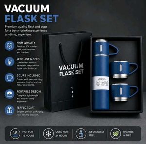 Vacuum Flask Set with 2 Cups (RH)