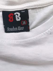 Classic White Crew Neck T-Shirt