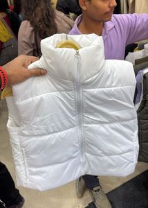 White puffer jacket