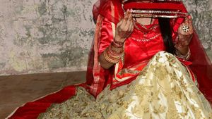 Red Ethnic rajputi poshak