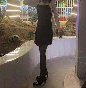 Classic Black Spaghetti Strap Dress