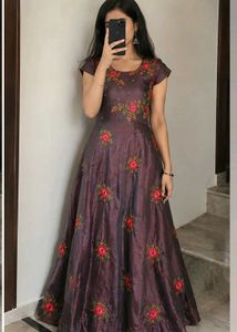 Embroidered Ethnic Gown, excellent condition.