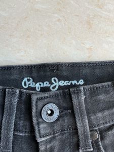 Pepe Jeans Black Denim Pants for Kids