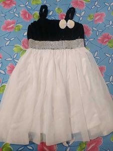 Elegant Black & White Dress