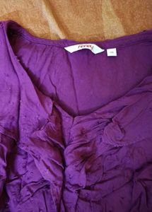 Beautiful Purple Embroidered Top