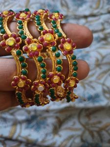 Exquisite Floral Bangles