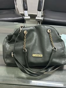 Olive Green Colour Branded Handbag