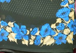 🇰🇷Vibrant Floral Saree Blouse Set