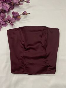 Maroon corset top