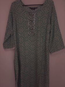 Light Green Printed Kurta