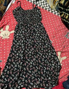 Floral Print Spaghetti Strap Dress