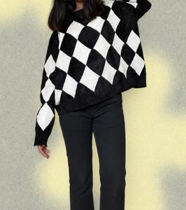 Boyfriend Argyle  Sweater