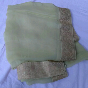 Golden chiffon dupatta
